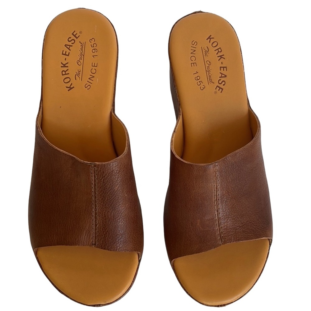 Kork-Ease Open Toe, Open Back Wedge In Size 39/8 … - image 2